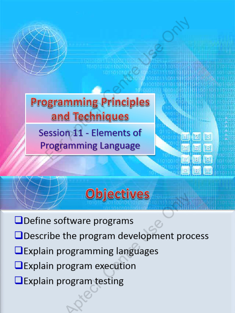 Programming Language Elements Guide | PDF | Computer Programming ...