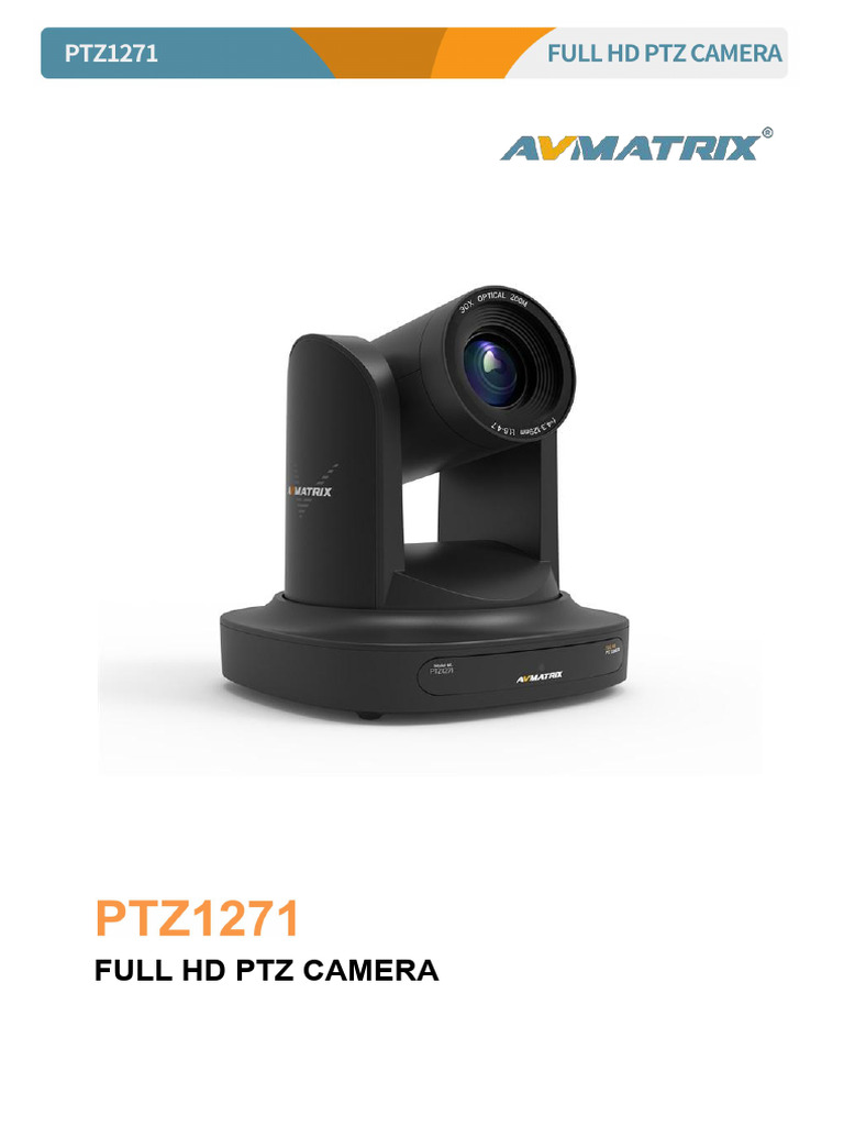 Full HD PTZ Camera Safety Manual | PDF | Ip Address | Streaming Media