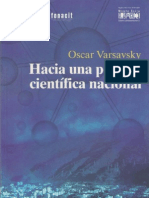 Oscar Varsavsky Hacia una Política Científica Nacional