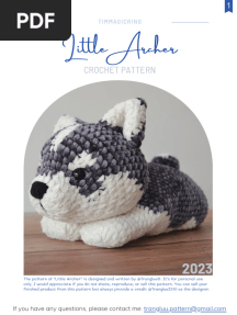Crochet Husky Puppy Little Archer 0