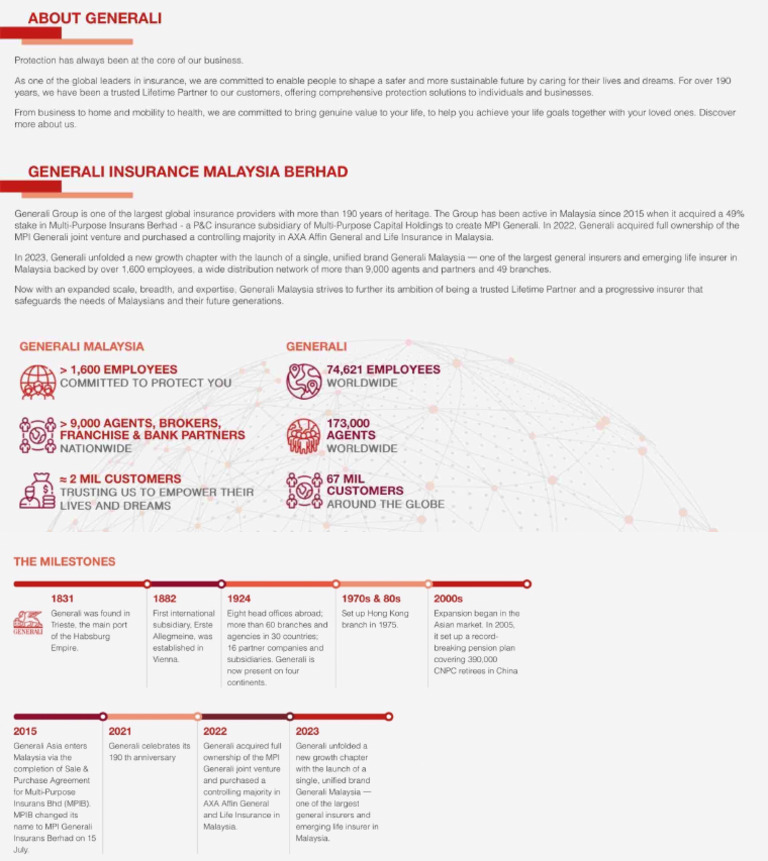 About Generali 保险公司介绍 | PDF | Insurance | Business