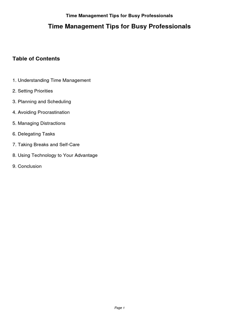 time-management-tips-for-busy-professionals-pdf-time-management