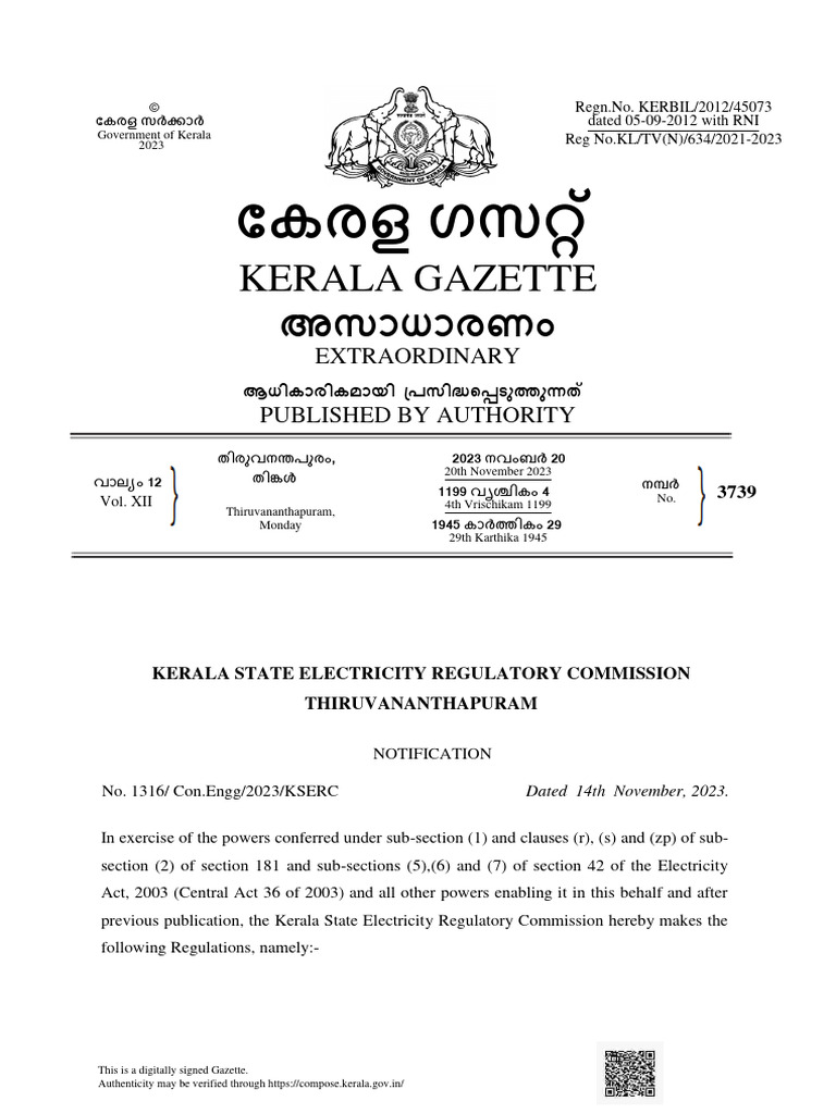 Kerala Consumer Grievance Regulations 2023 | PDF | Quorum | License