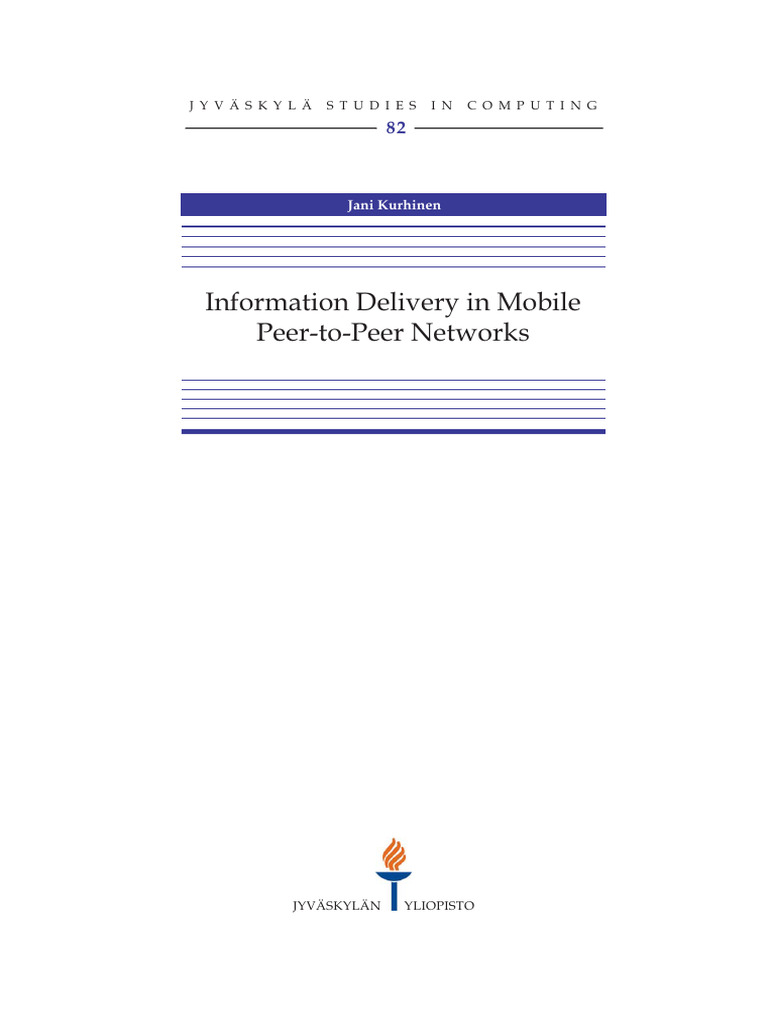 Information Delivrey p2p Network | PDF | Wireless Ad Hoc Network | Peer ...