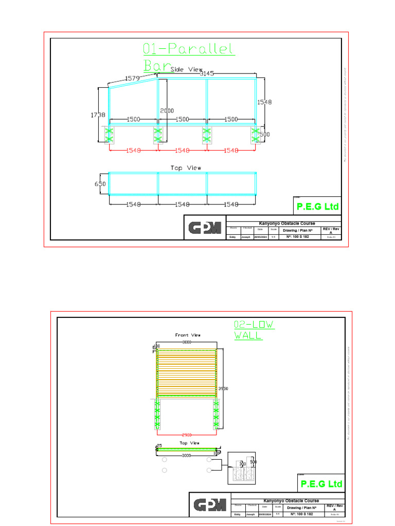 Kanyonyo Obstacle Course Plan | PDF