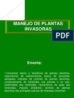 Aula 1 apresentação disciplina MANEJO DE PLANTAS INVASORAS