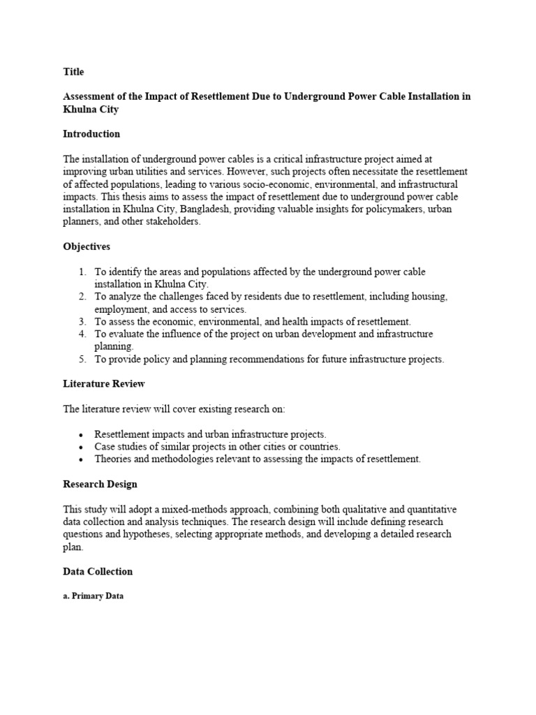 Resettlement Issue Pdf Qualitative Research Survey Methodology