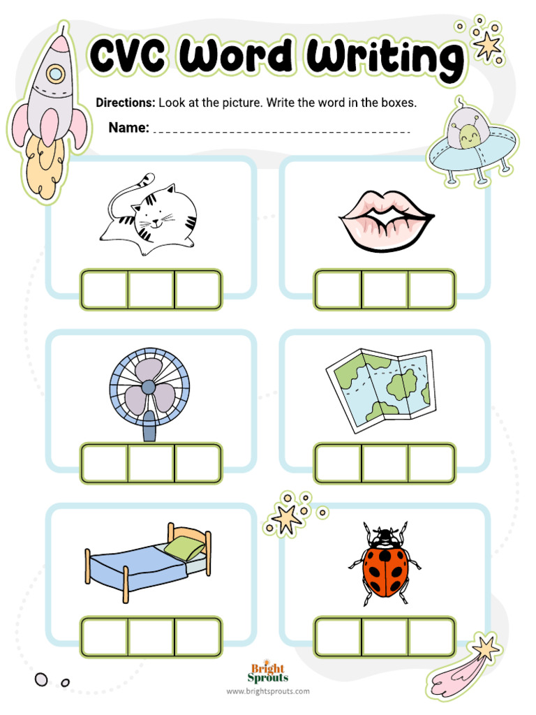 2 CVC Word Writing | PDF