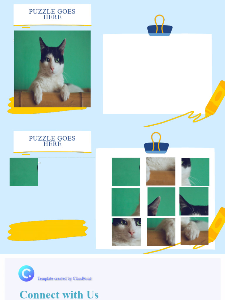 PowerPoint Puzzle Template Draggable Objects Enabled | PDF