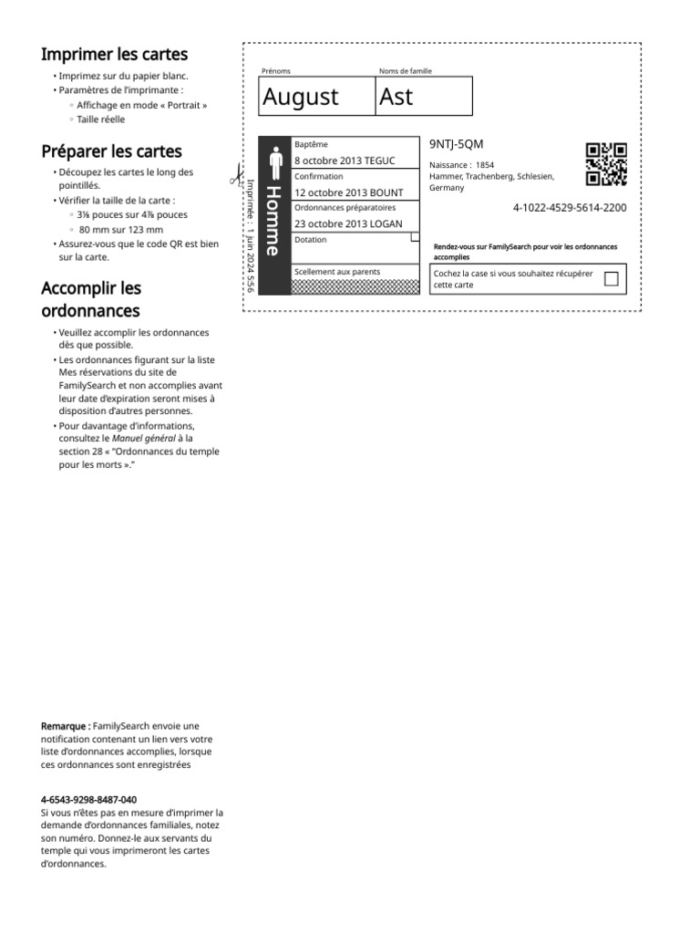 Imprimer les cartes d'ordonnances | PDF