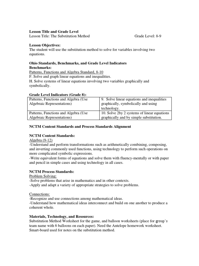 worksheet Equivalent Equations Worksheet day 3 national council of teachers mathematics equations