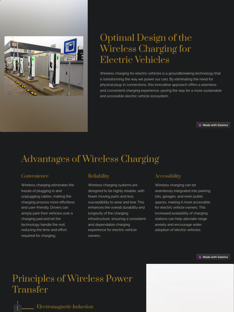 Optimal Design Of The Wireless Charging For Electric Vehicles Pdf