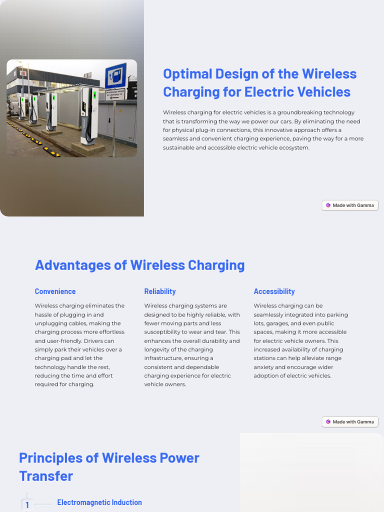 Optimal Design of The Wireless Charging For Electric Vehicles | PDF ...