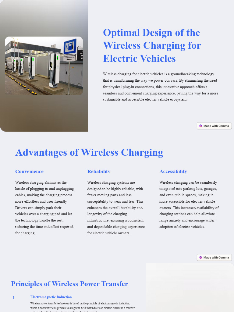 Optimal Design of The Wireless Charging For Electric Vehicles Circuit Diagram