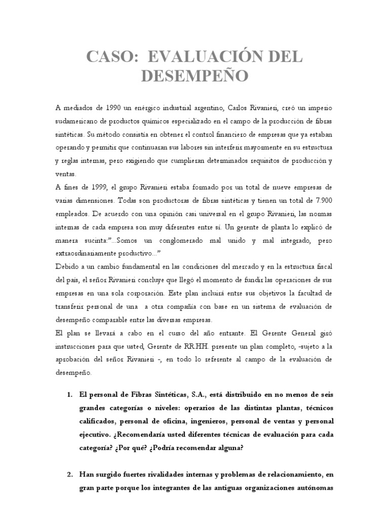 Caso | PDF | Crecimiento personal y profesional | Finanzas y dinero