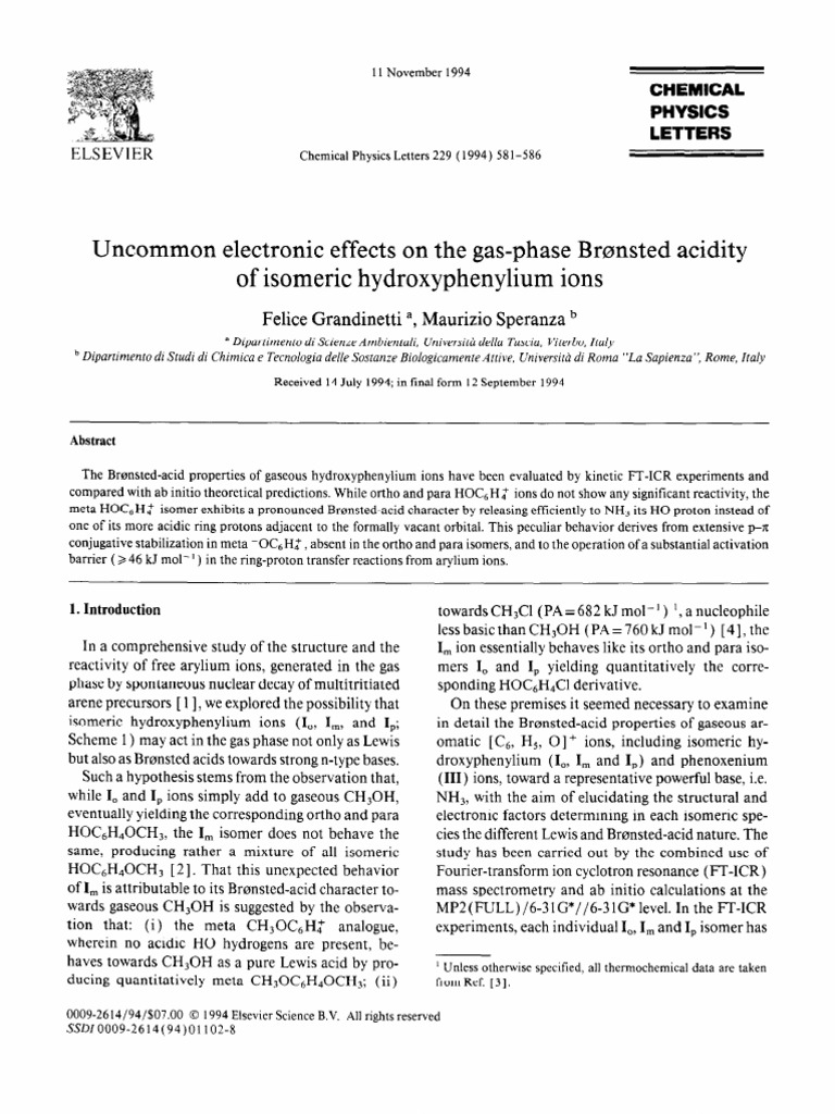 Uncommon Electronic Effects On The Gas | PDF | Acid | Ion