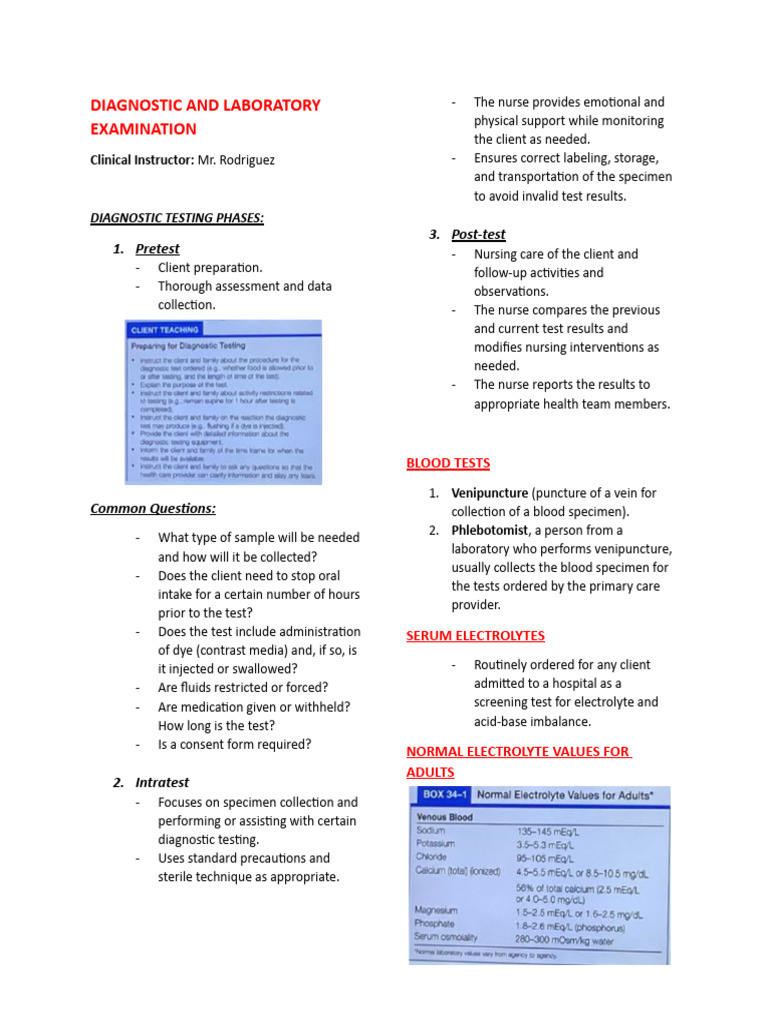Ha lec diagnostic and laboratory examination pdf creatinine