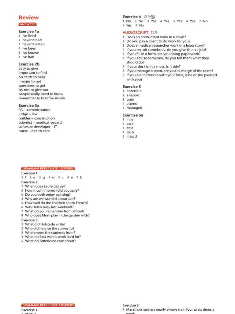 Navigate B1 Grammar Reference answers PDF
