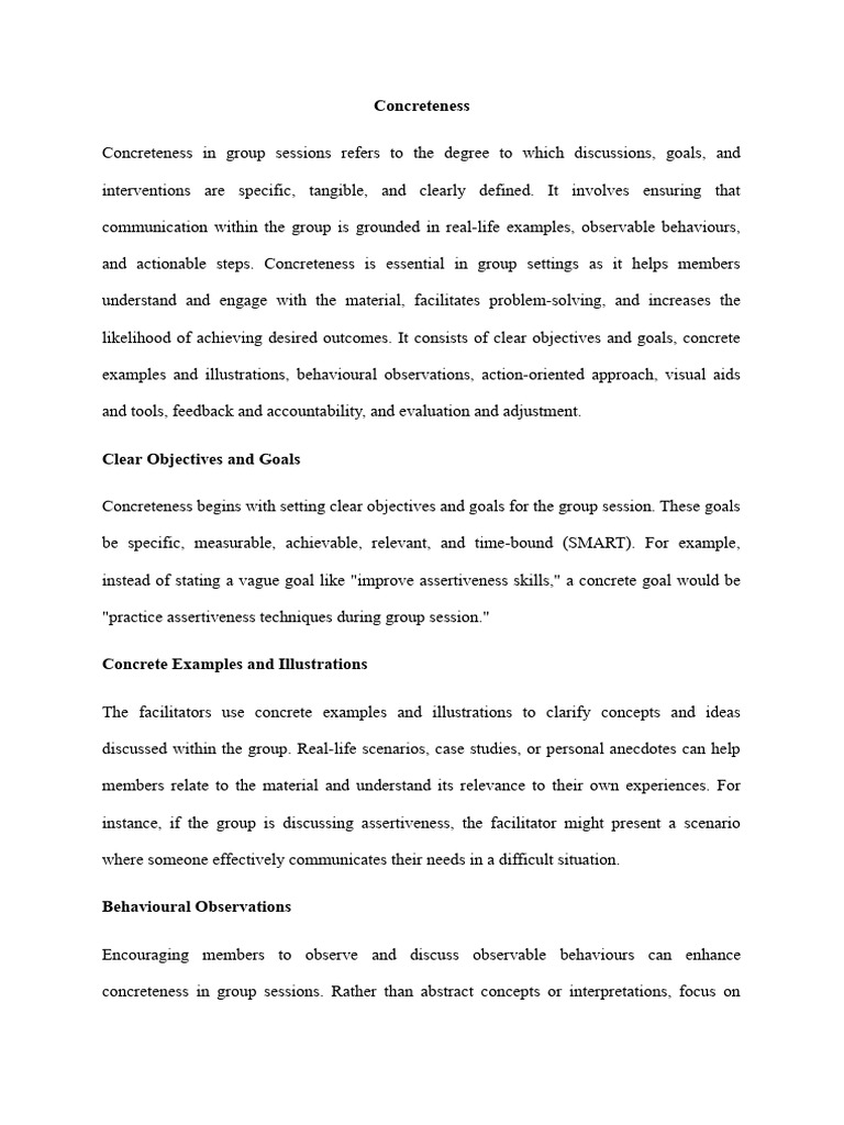 Group Process Introduction Pdf Psychotherapy Goal