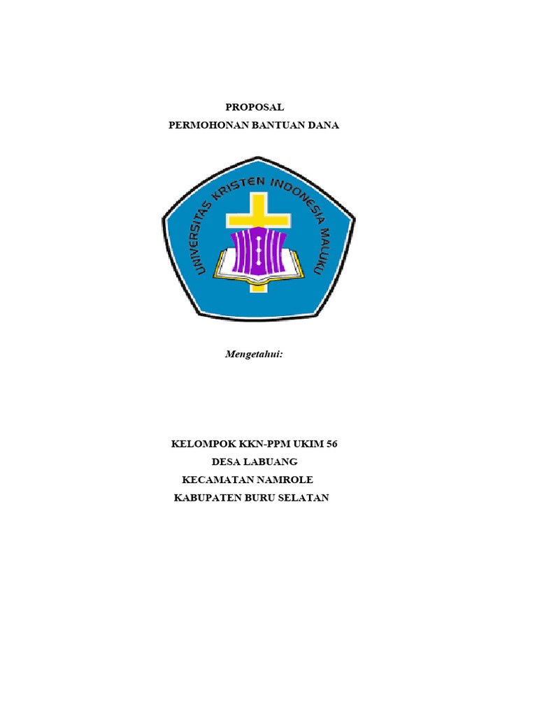 Proposal Kegiatan KKN UKIM 56 Desa Labuang | PDF | Karier ...