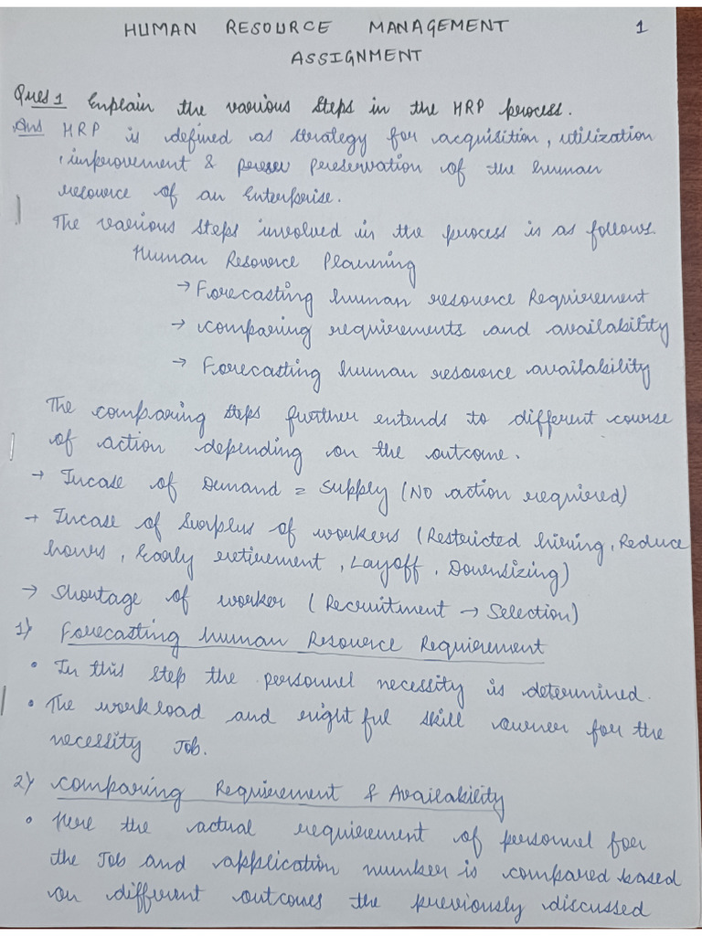 HRM Assignment | PDF