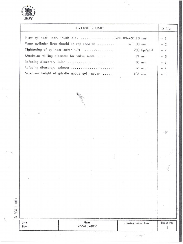Man B&W - Guide | PDF
