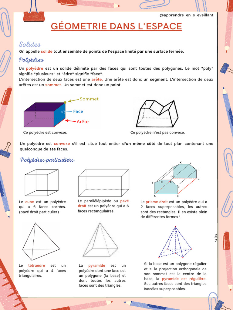 Géométrie Dans L - Espace | PDF | Coordonnées cartésiennes | Triangle