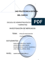 Tipos de Investigación