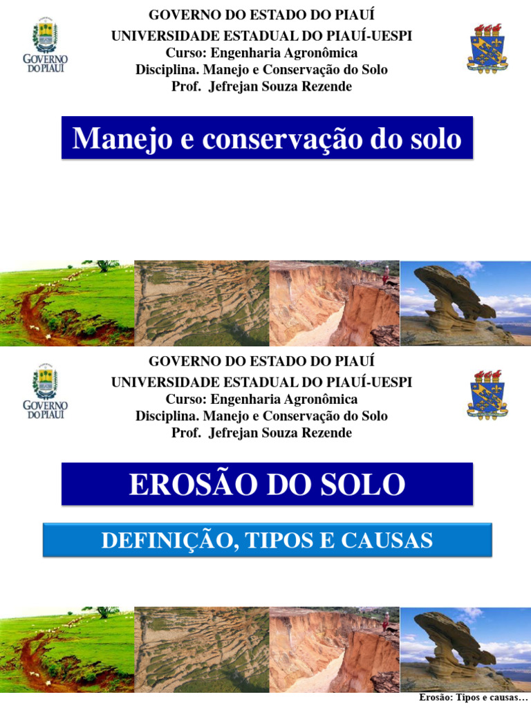 Causas e Tipos de Erosão do Solo | PDF | Erosão | Solo