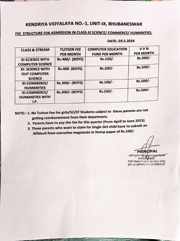 Fee Structure | PDF