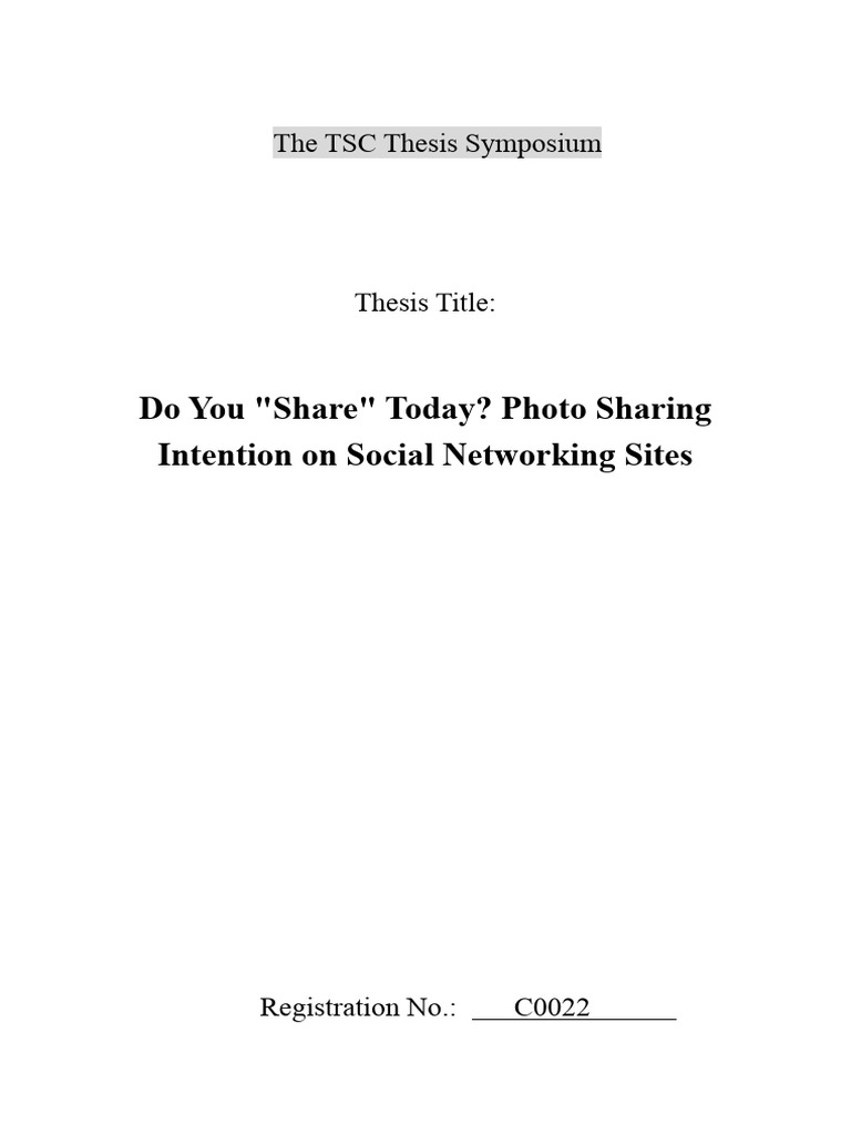 Do You Share Today Photo Sharing | PDF | Social Networking Service ...