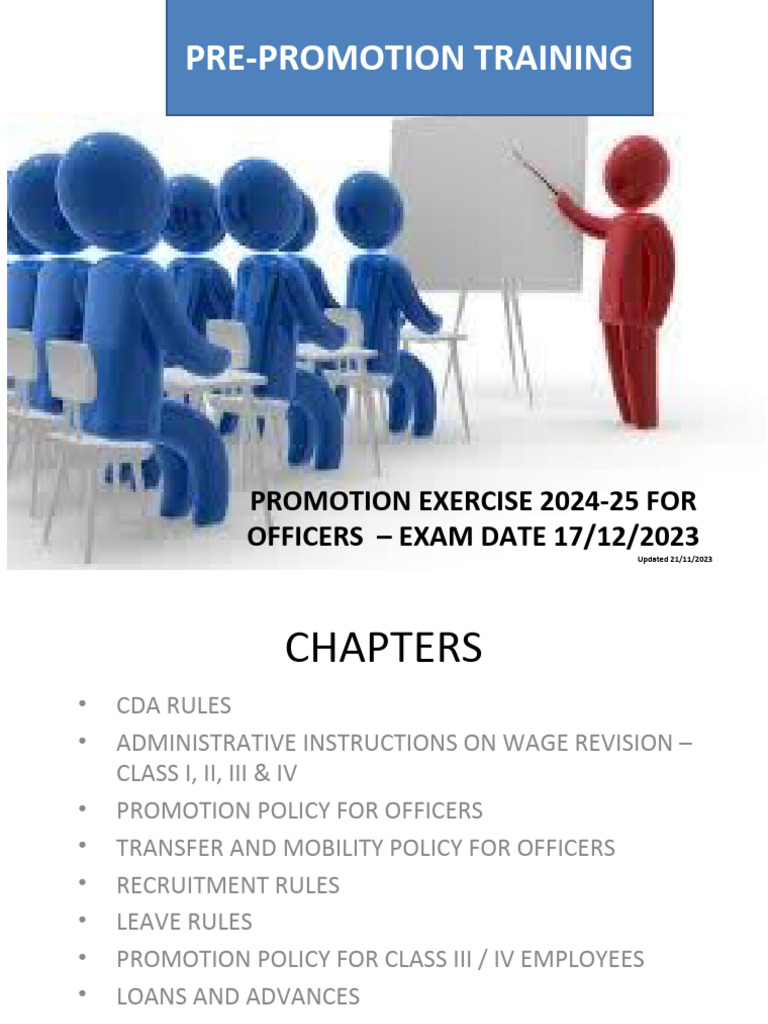 Pre-Promotion Training for Officers 2024-25 | PDF | Employment | Sexual ...