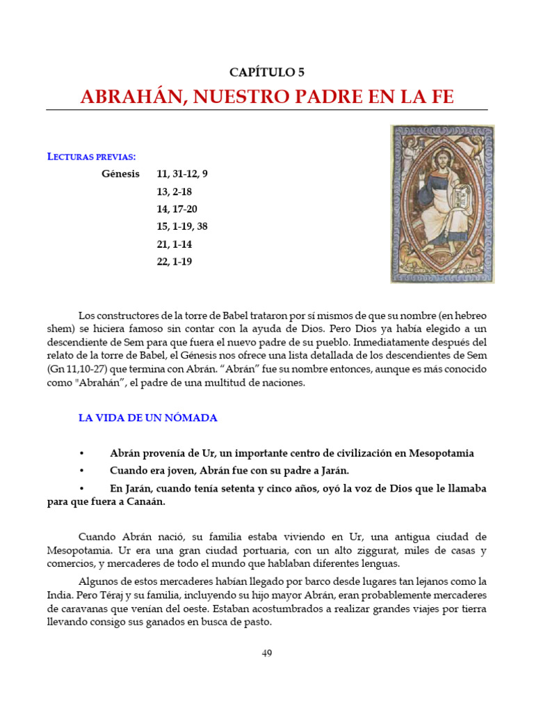 Abrahán: Padre de la Fe y Promesas | PDF | Abrahán | Ismael