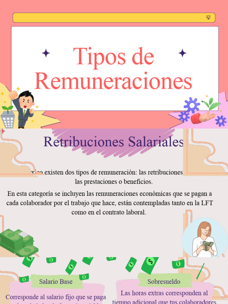 Tipos de Remuneraciones | PDF | Salario | Derecho laboral