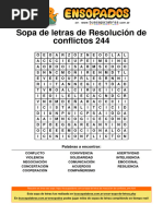 Sopa de Letras de Acoso Escolar - 15 | PDF