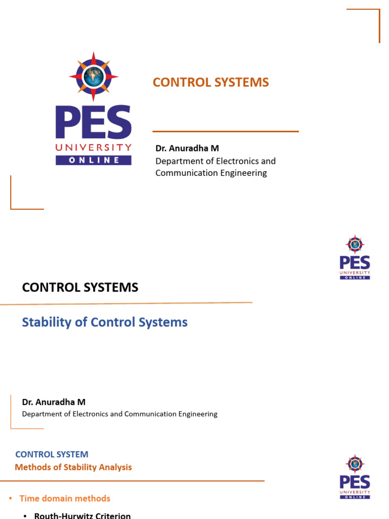 Control Systems Stability Analysis Guide | PDF | Signal Processing ...