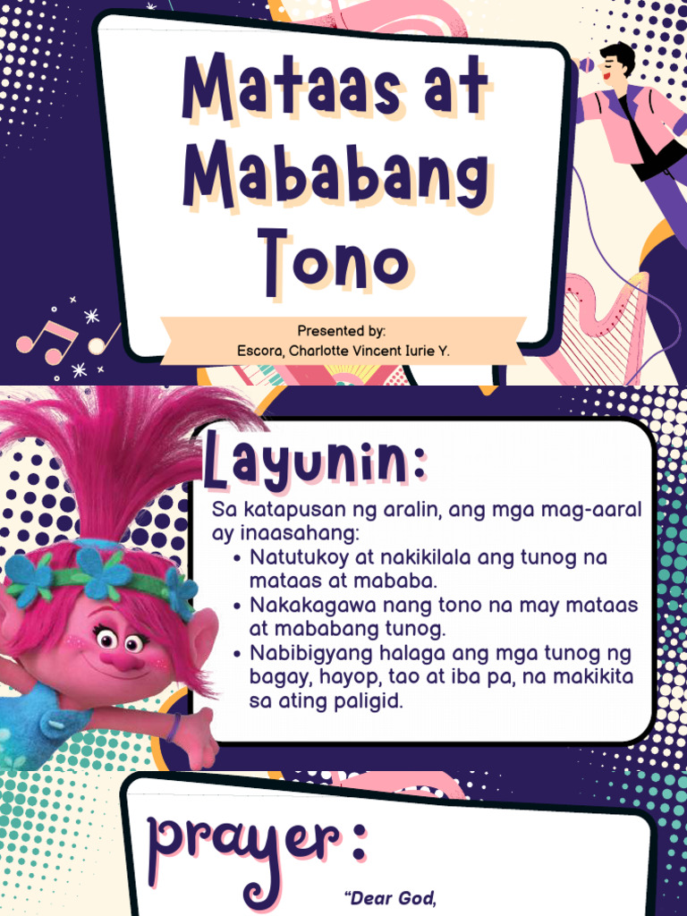 Mataas at Mababang Tono | PDF