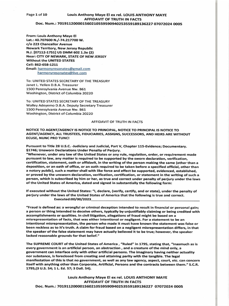 Document - 2024-07!10!120430-To The Secretary Treasurer of The United ...