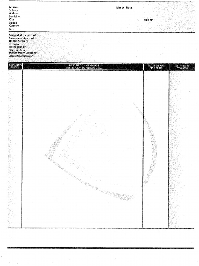 PACKING LIST | PDF