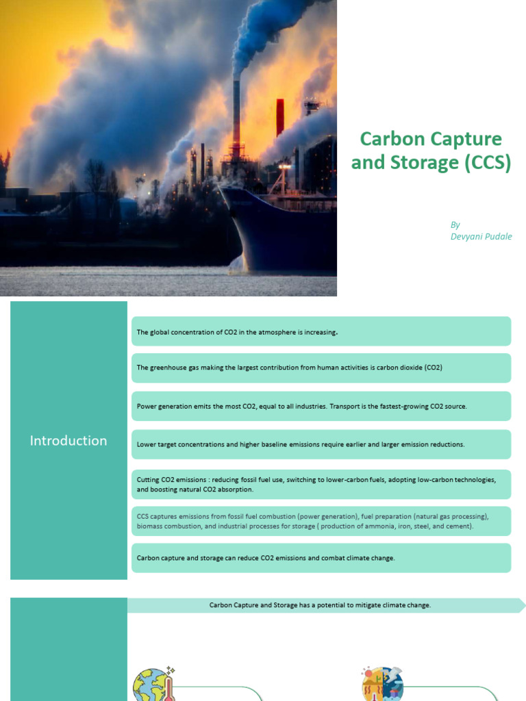 Understanding Carbon Capture And Storage Ccs Pdf Carbon Capture