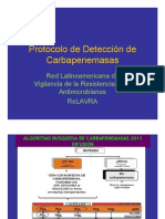 Protocolo Detección CARBAPENEMASAS - ReLAVRA2011