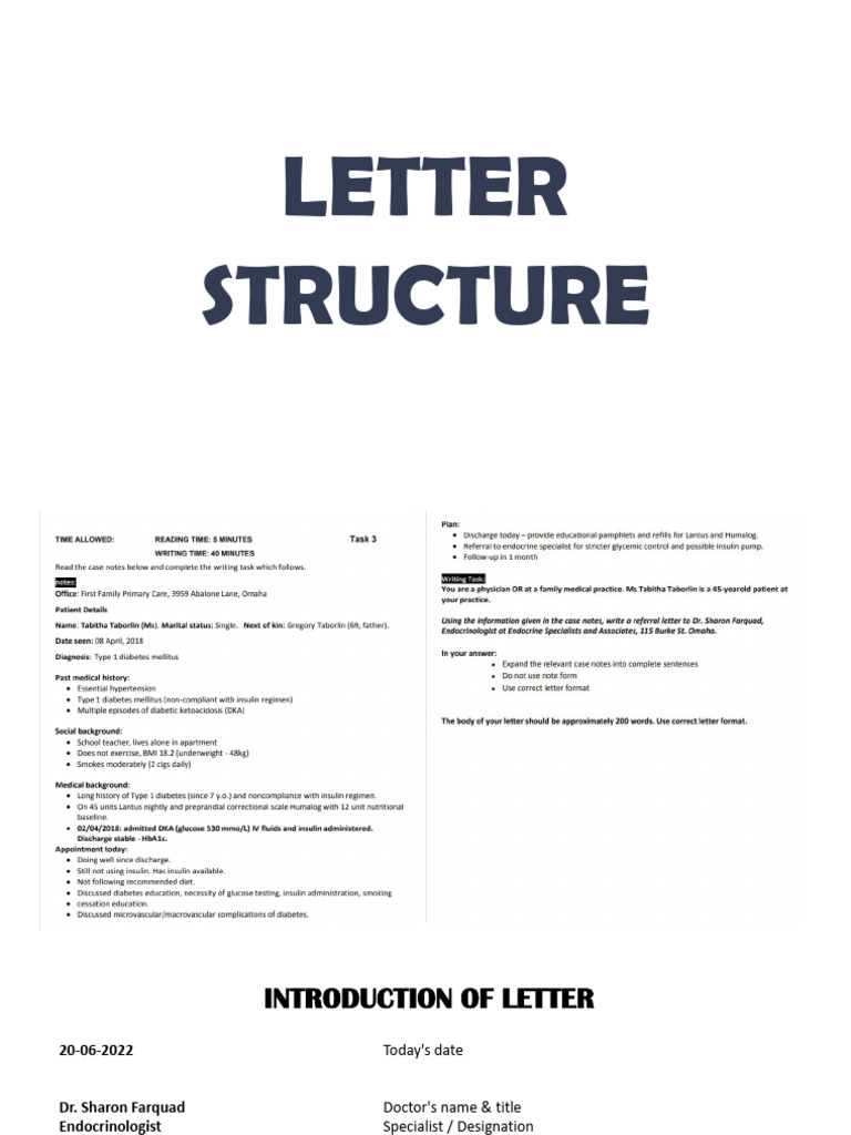 Letter Structure | PDF | Physical Examination | Hypertension