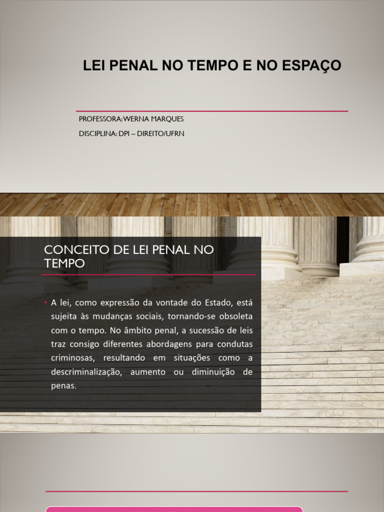 Aplicação da Lei Penal no Tempo e Espaço | PDF | Crimes | Crime e Violência