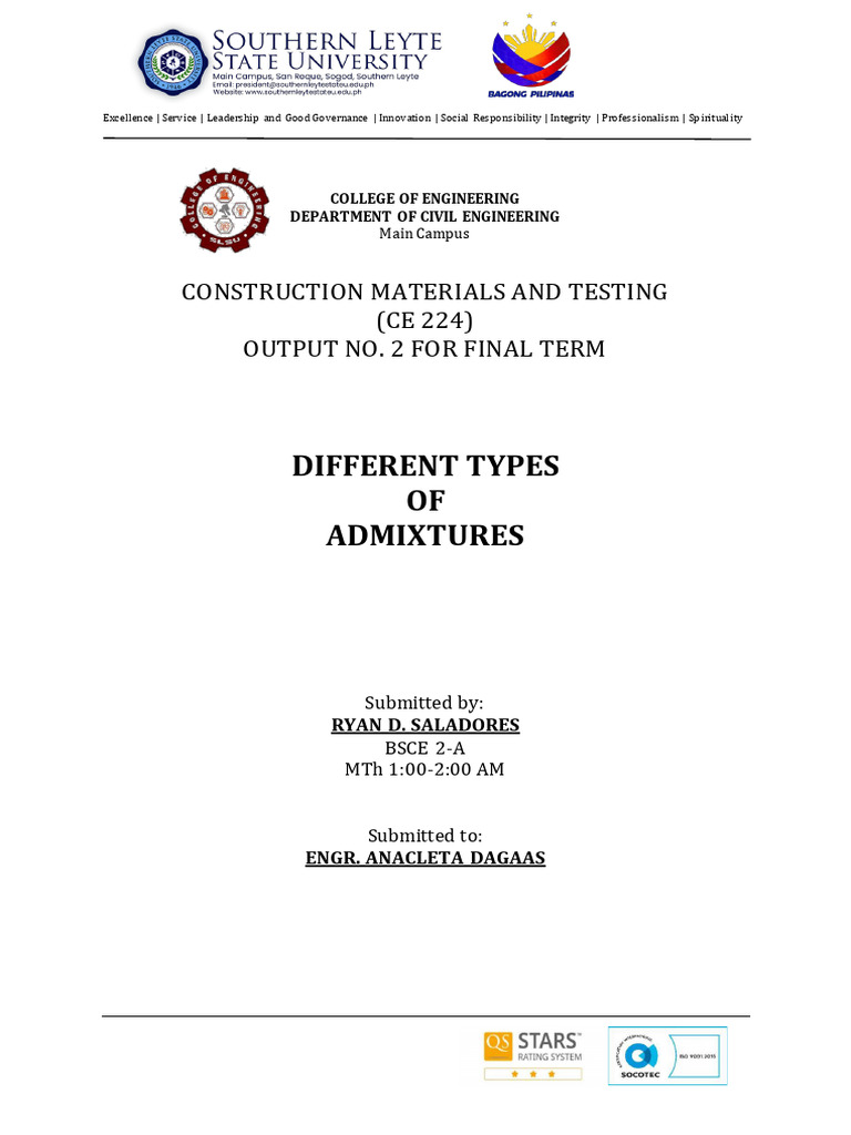 Types of Admixtures in Concrete | PDF | Concrete | Cement