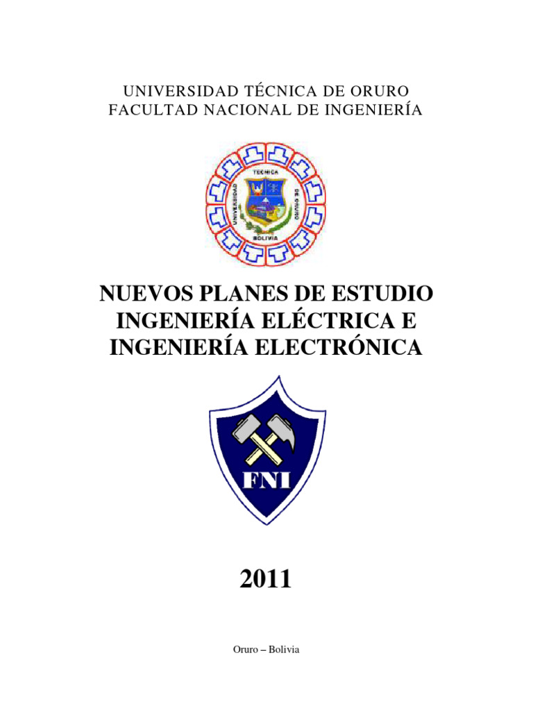 Plan De Estudio Electrica Electronica Pdf Plan De Estudios Ingeniería