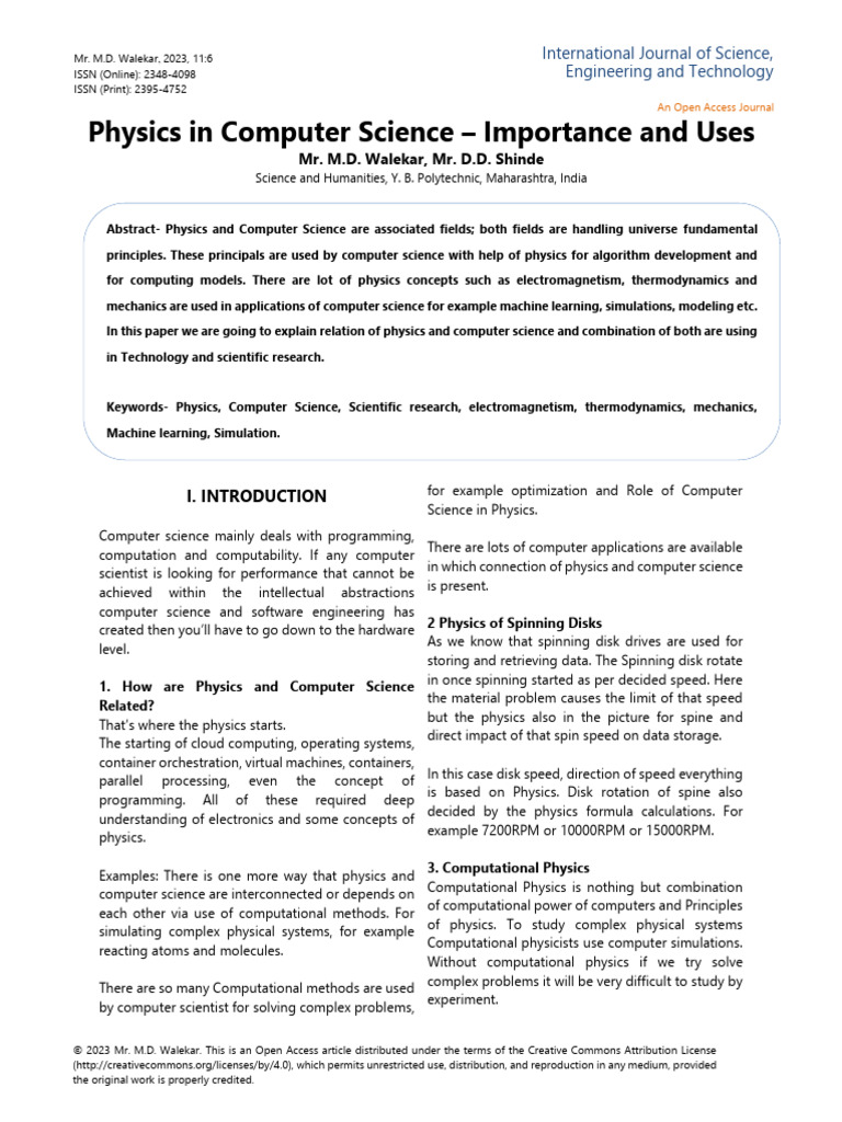 Physics For CS | PDF | Quantum Computing | Computing