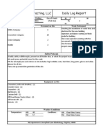 12-5-11 Daily Log Report (Reddick Construction) Turner Street