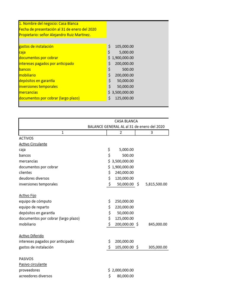 Balance General Sep 1 2020 | PDF | Hoja de balance | Contabilidad