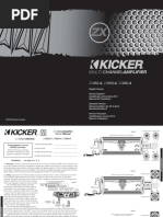 Kicker ZX Amplifier Installation Guide | PDF | Amplifier