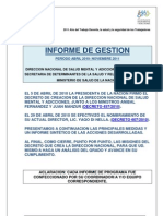 DNSMyA - Informe de Gestión Abril 2010 - Noviembre 2011